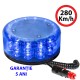 Girofar LED Magnetic aerodinamic 12-24V 24 LED-uri de 3W - 5 ani Garantie-280 km/h